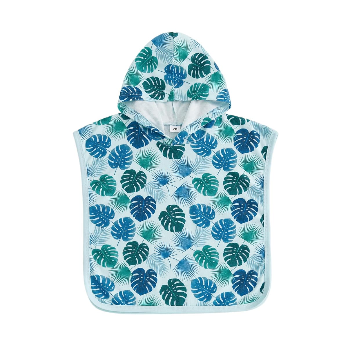 Geagodelia Hooded Swimming Poncho Towels for Kids Toddler Baby Boys Cute Print Terry Towelling Soft Changing Robe Towel Beach Cover Up