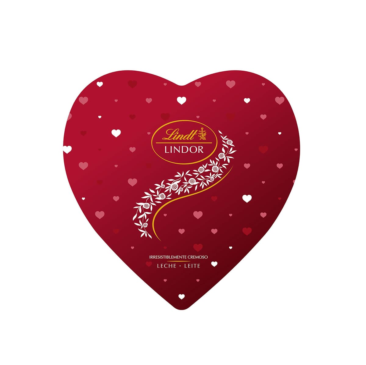 Lindt LINDOR Bombón Corazón Chocolate con Leche San Valentín, caja con aprox 18 bombones, forma de corazón, para regalar, chocolate cremoso, bombones para regalar, 250 gr