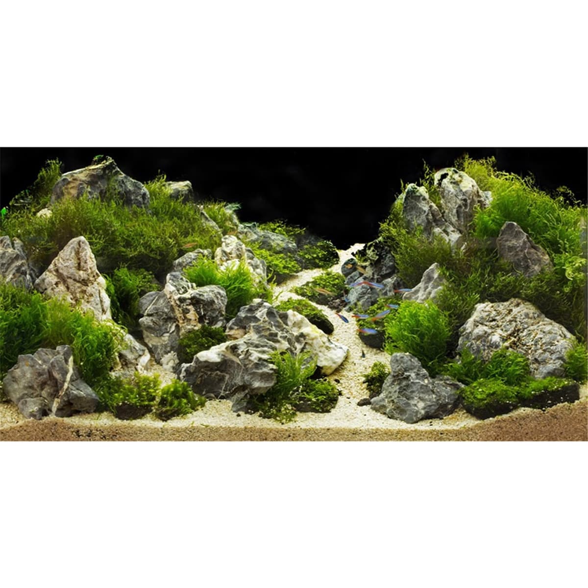 120x50cm Aquarium Background Rock 3D Rock Stones Grass Terrarium Background Decoration Reptile Tank Backgrounds