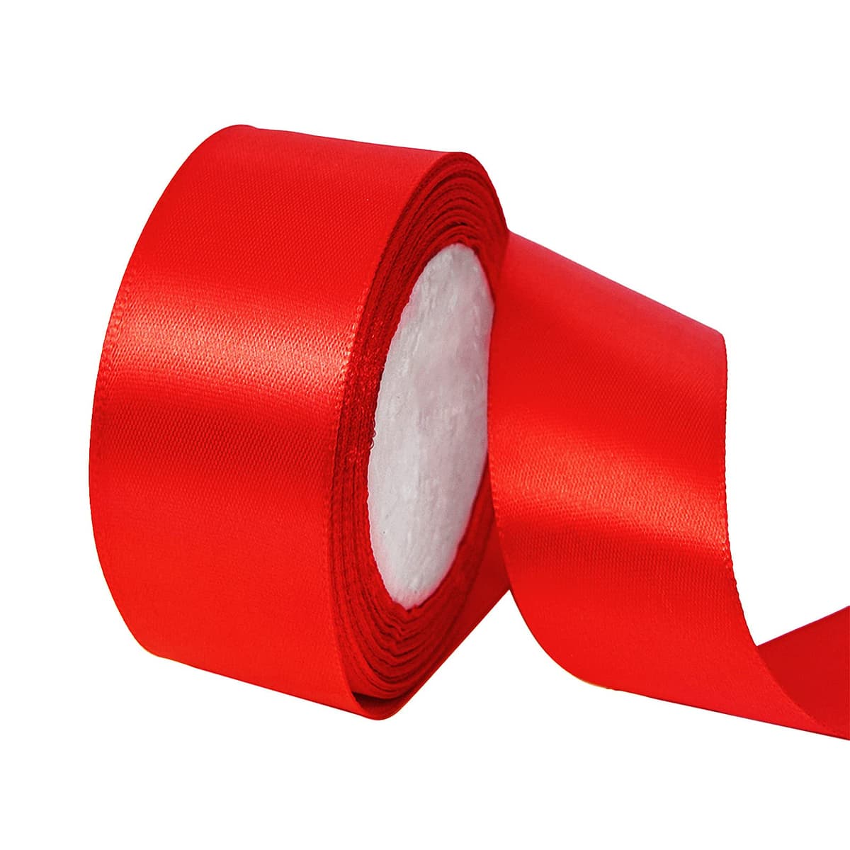 22m Wide Red Satin Ribbon 40mm for Wedding Car,Large Fabric Christmas Ribbon 1.5 Inch Car Ribbon Thick Baby Blue Ribbon for Crafting,Gift Wrapping,Wedding,Christmas,DIY,Hair Bows,Cake Decorations