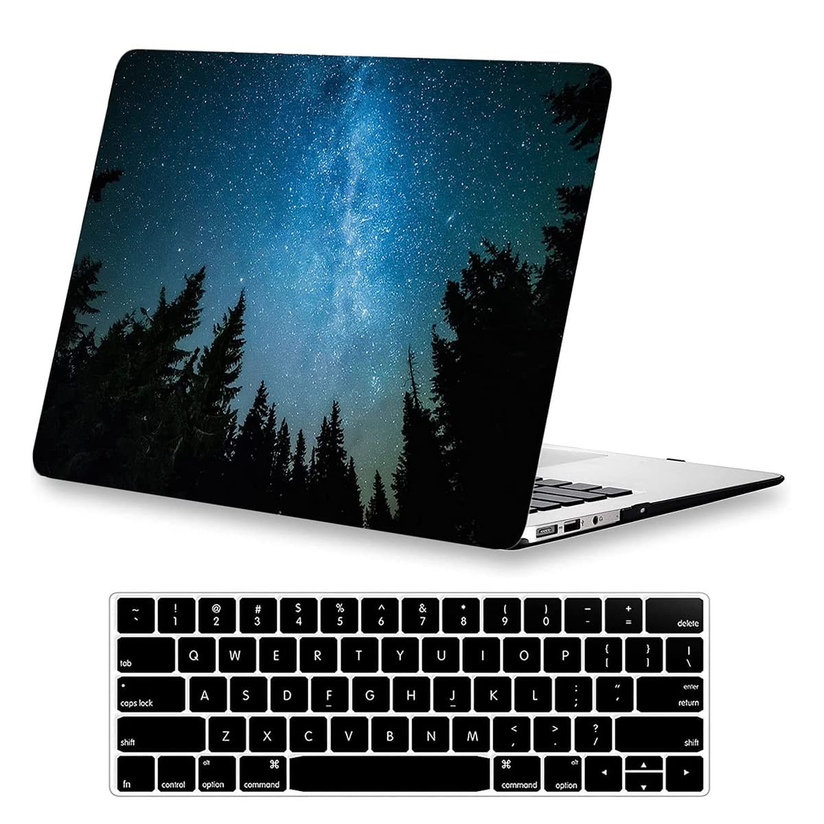 Case for MacBook Pro 14 inch Case 2024 2023-2021 Release M3 A2918 A2992 M2 A2779 M1 A2442 Pro Max, Classic Printed Plastic Hard Shell Case & Keyboard Cover for MacBook Pro 14", Star Tree