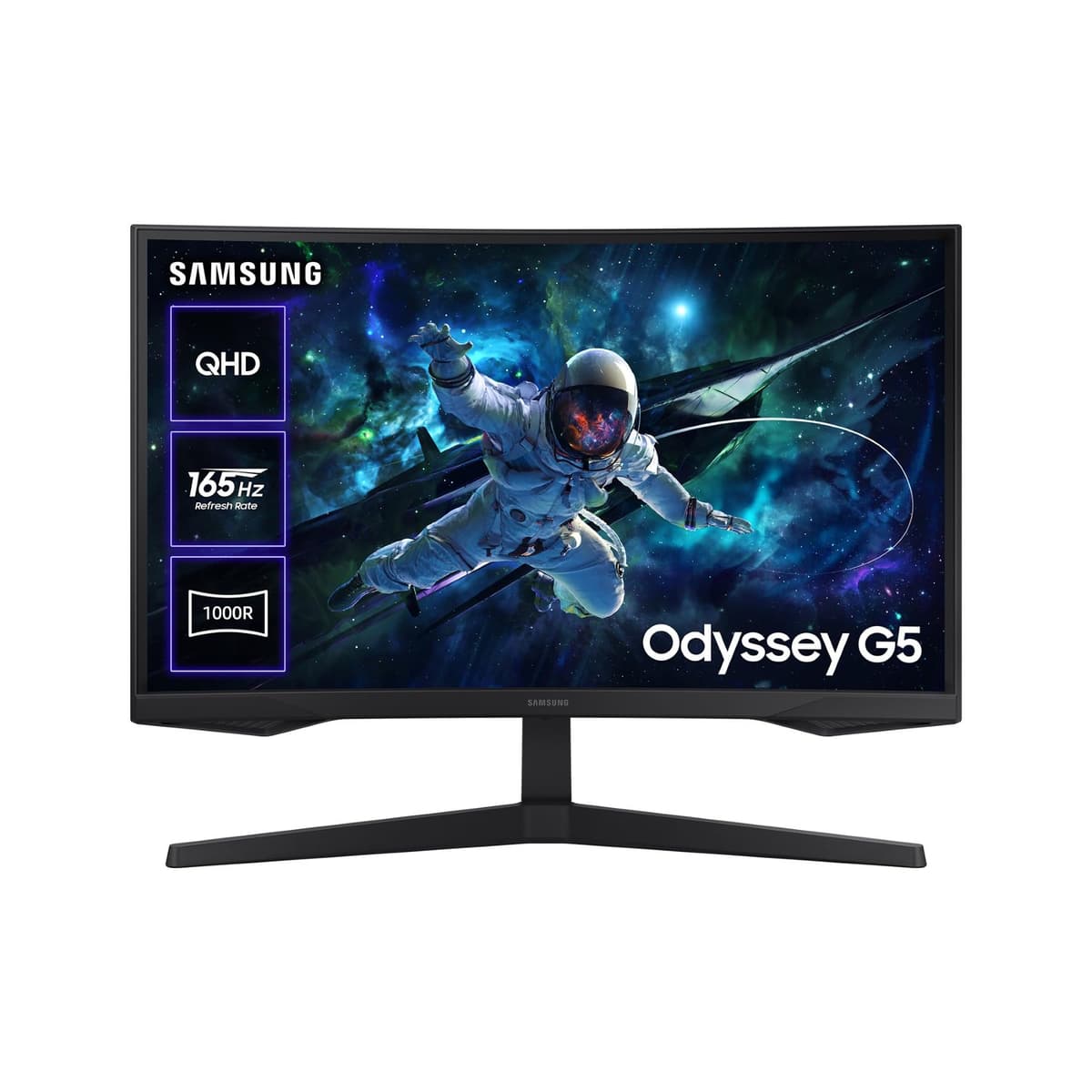 Samsung LS27CG552EUXEN - Monitor Curvo Gaming 27'' WQHD, 2560x1440, 16:9, 2500:1, 1000R, 165 Hz, 1 ms, 300 CD/m², HDMI, AMD FreeSync, Negro