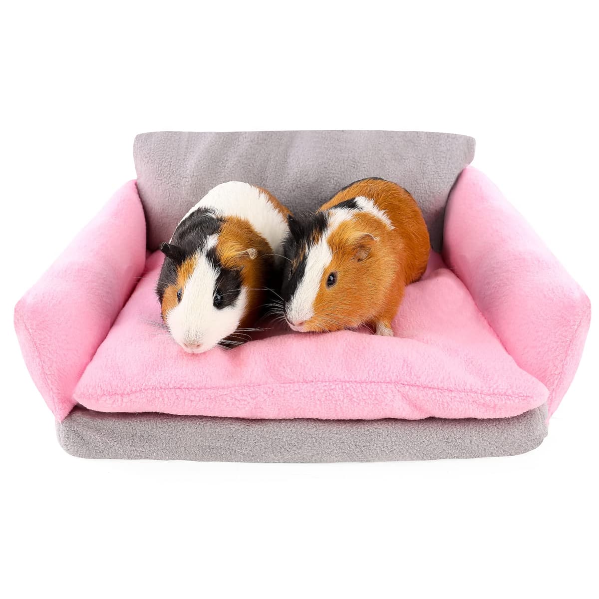 Guinea Pig Couch - Guinea Pig Sofa, Removable Cushioned Pillow, Stuffed Arms and Back, Super Cozy, Ideal Bed for Small Pets