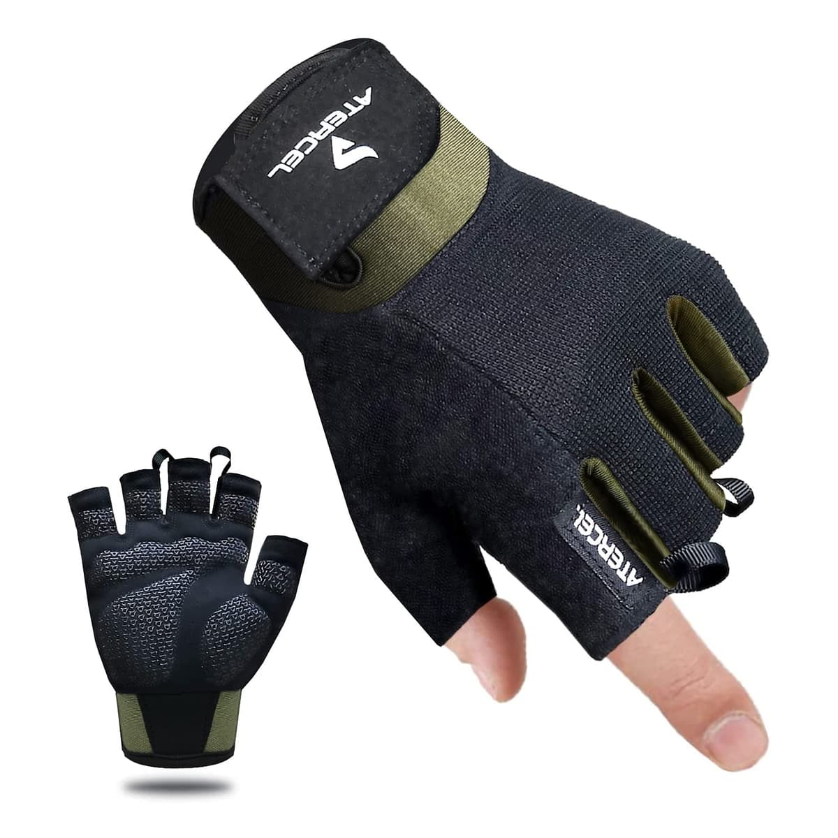 Atercel Workout Gloves for Men and Women, Exercise Gloves for Weight Lifting, Cycling, Gym, Training, Breathable and Snug fit — view 5