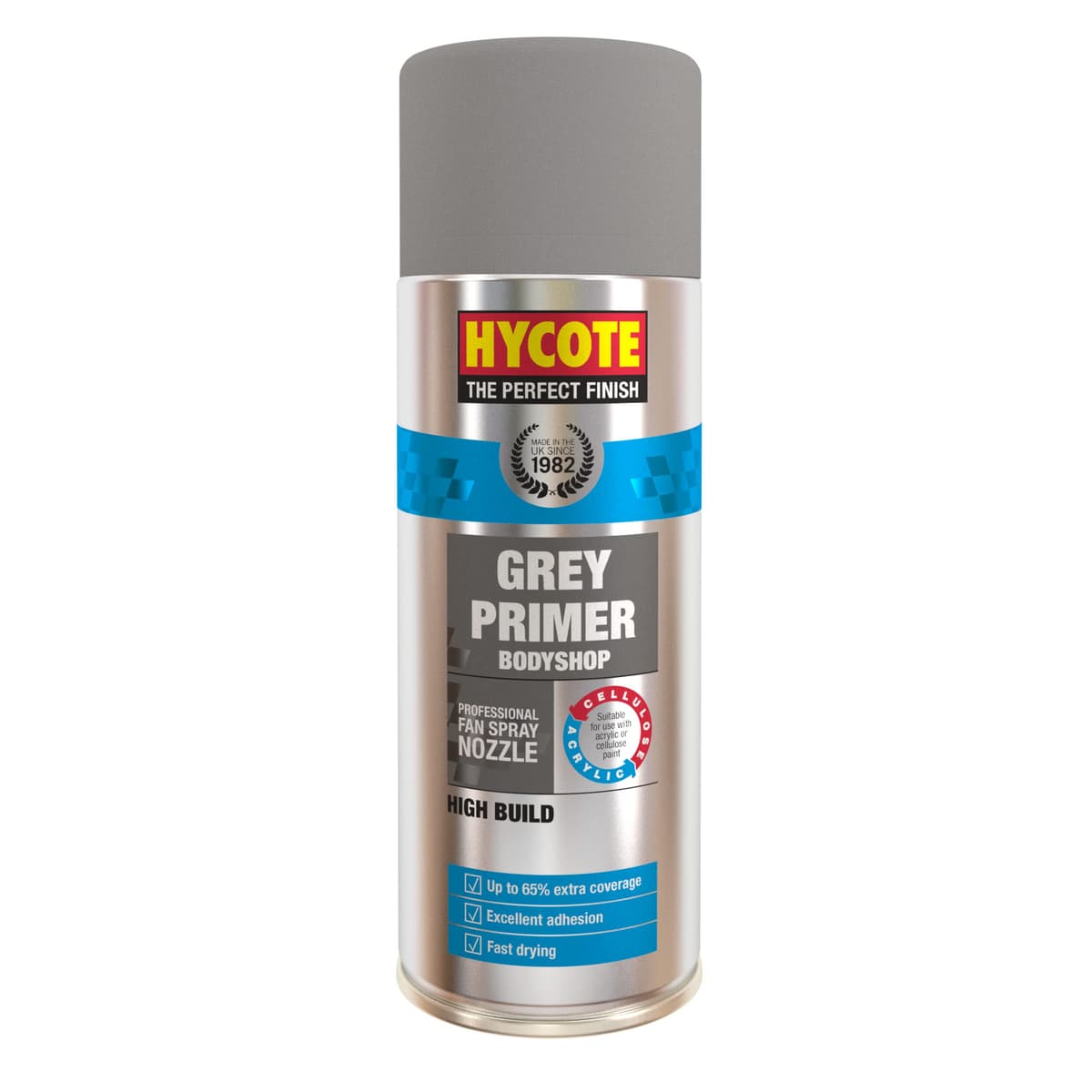 Hycote Bodyshop 400ml - Pintura en Spray de Alto Relleno, Gris