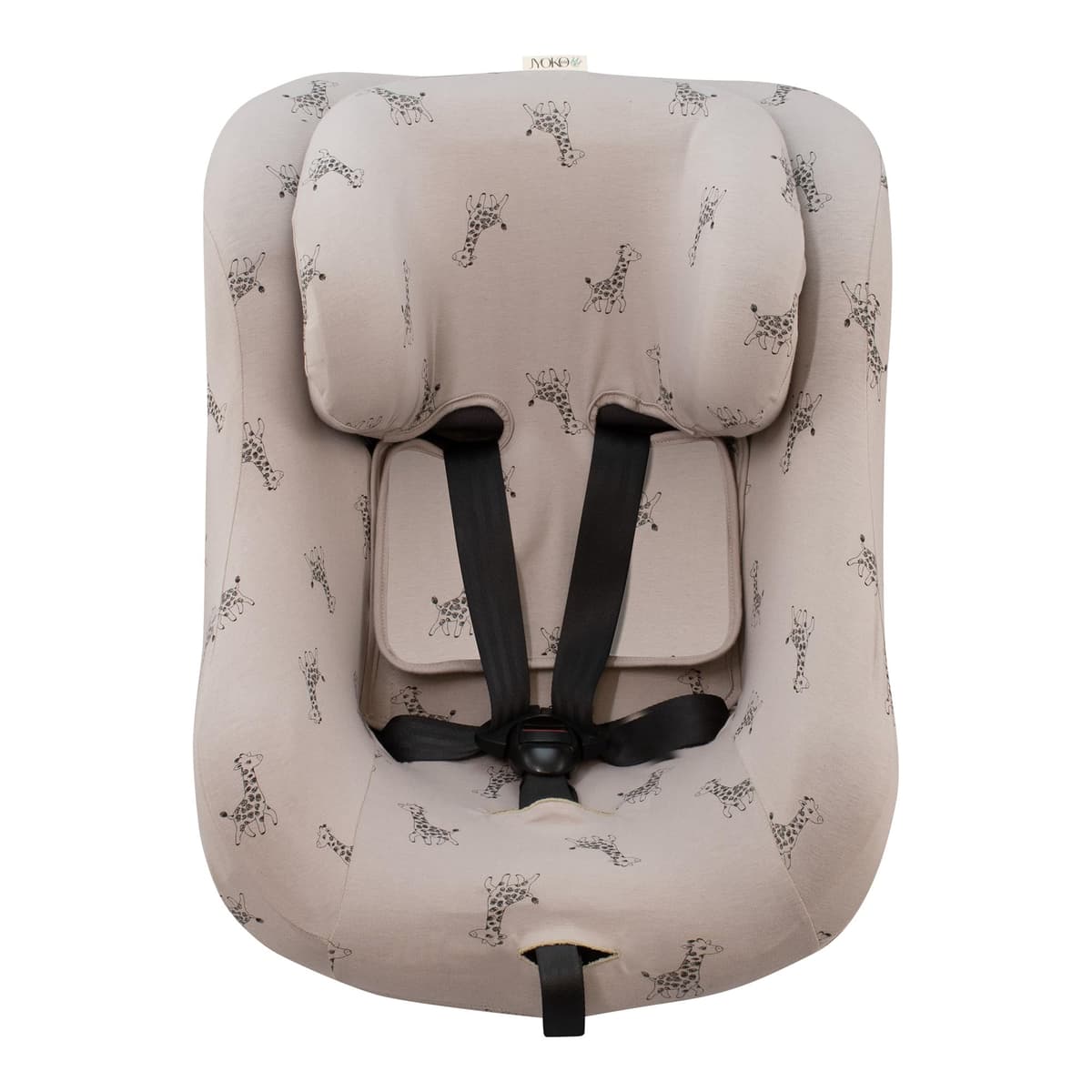 JYOKO Kids Funda de algodón Compatible con Joie Spin 360 y Nuna Rebl (Giraffe)