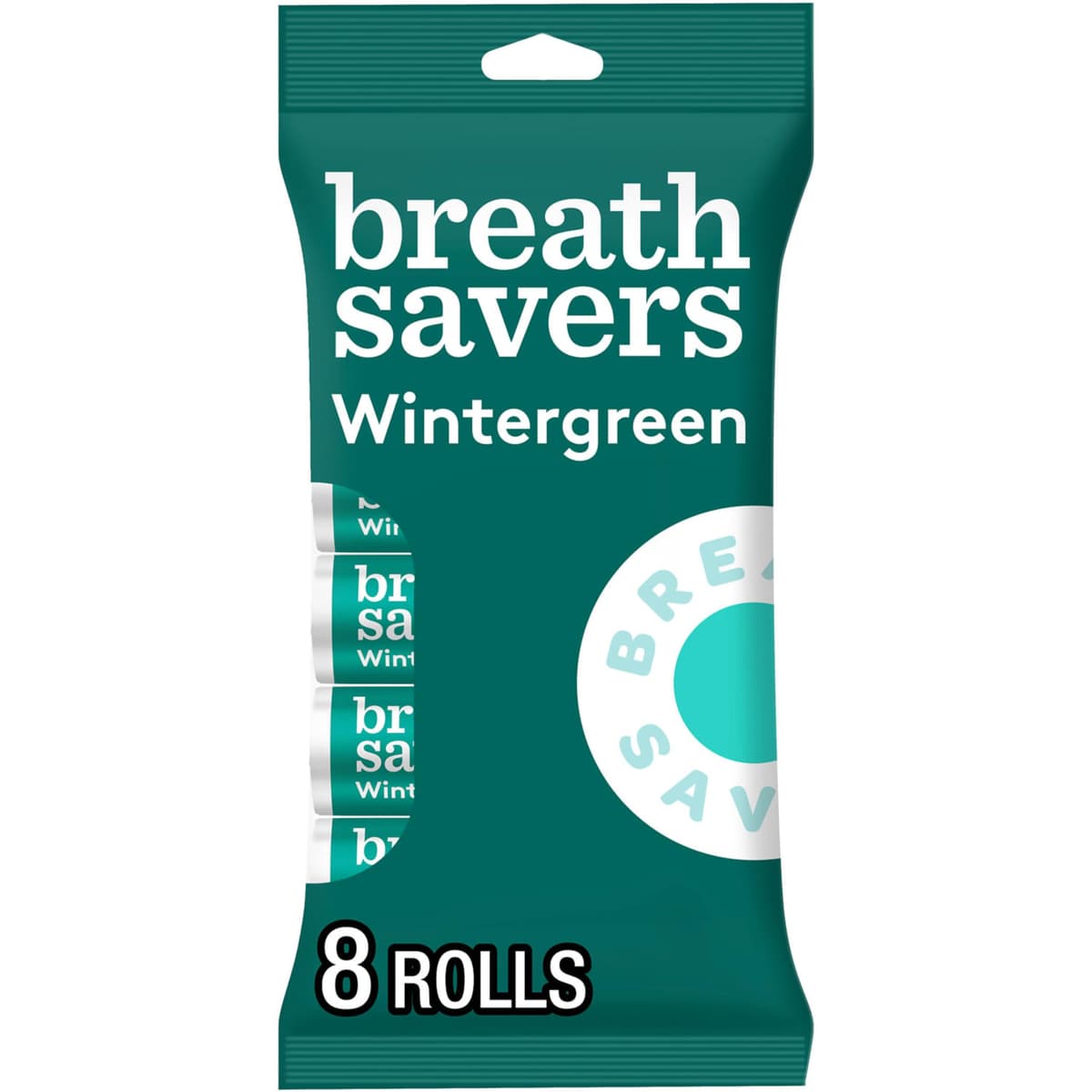 BREATH SAVERS Wintergreen Sugar Free Breath Mints Rolls, 0.75 oz (24 Count) — view 3