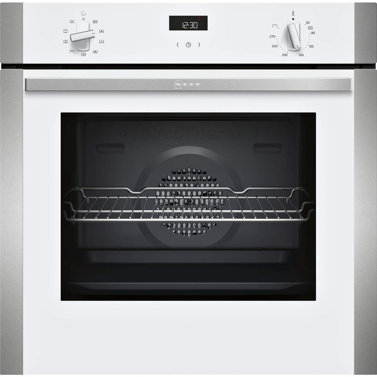NEFF B1ACE4HW0B N50 Single Oven with Circotherm and Cliprails, White