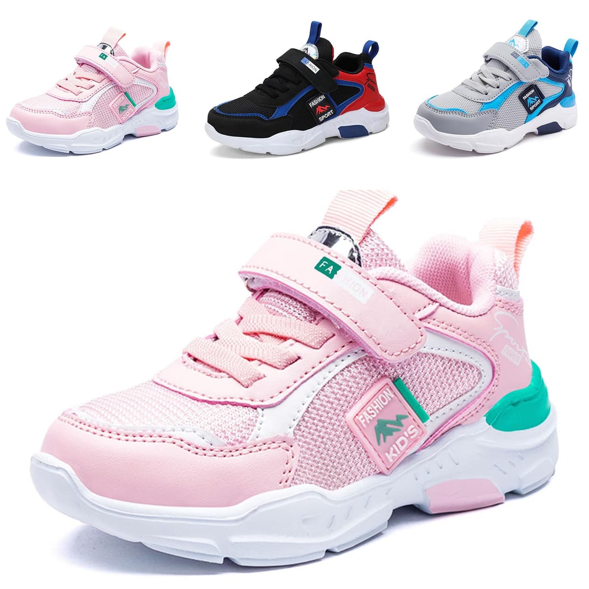 Zapatillas Niña Niño Zapatillas de Deporte para Niños Niñas Sneakers Transpirable Cómodos Zapatos Casuales Antideslizante Sneakers Unisex-niños 26EU-37EU