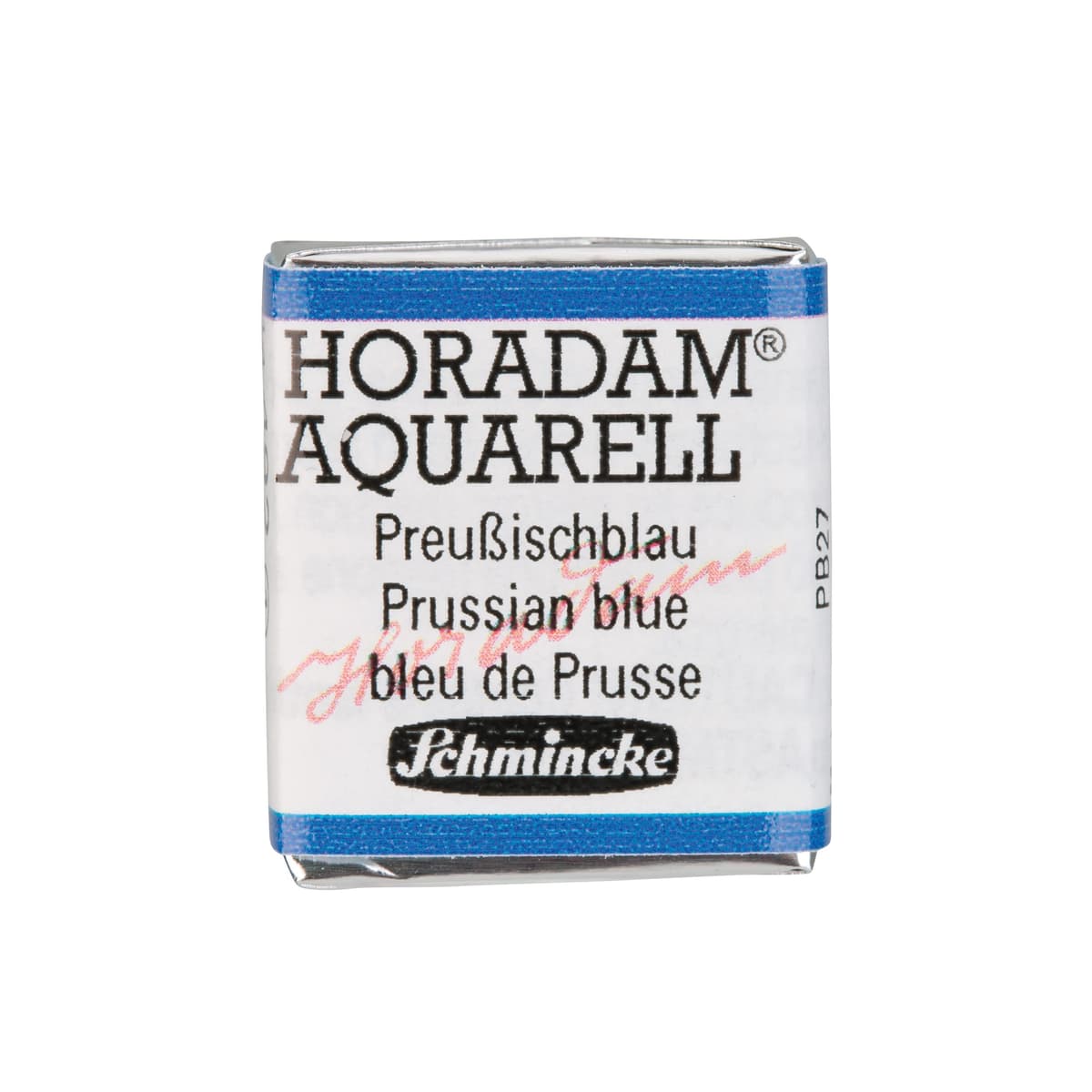 Schmincke - HORADAM® AQUARELL - acuarelas para artistas, 492 azul de Prusia, 14 492 044, 1/2 godet
