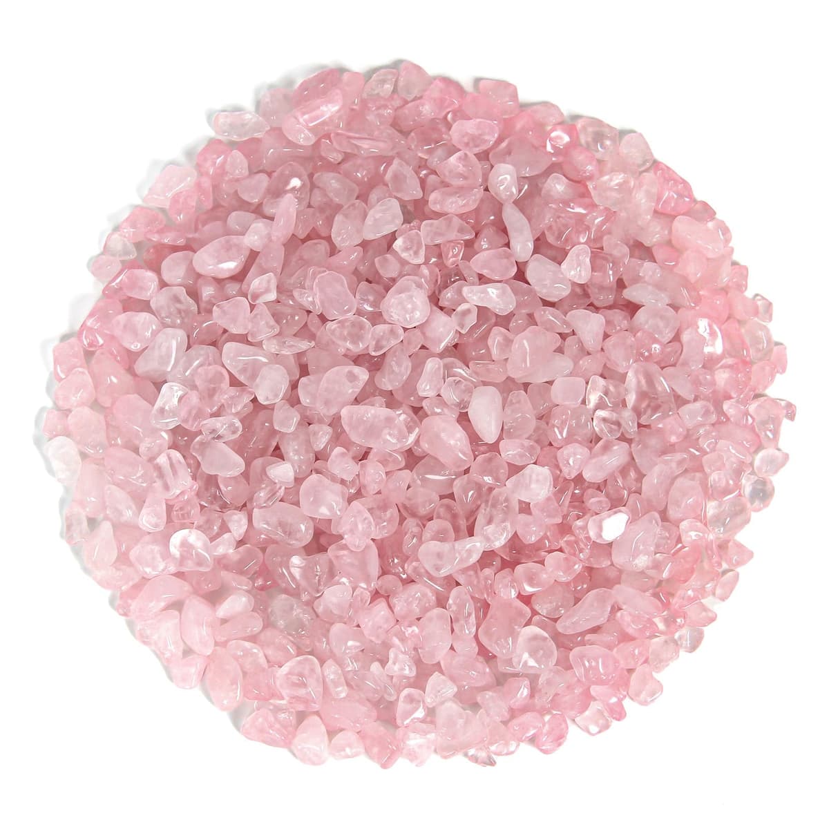 500g Chips de Cristal Natural de Cuarzo Rosa Triturado - Chips de Cristales de Sanación de Cuarzo Rosa a Granel, Gemas de Cristal Triturado para Manualidades, Hermoso Paquete para Regalo