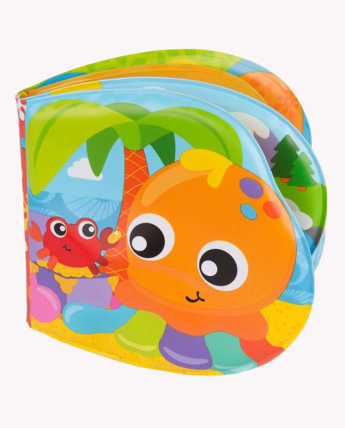 Playgro Libro de Baño, Con Sonidos, A partir de los 6 meses, Sin BPA, Splashing Fun Friends Bath Book, Multicolor, 1 Unidad (Paquete de 1), 40180
