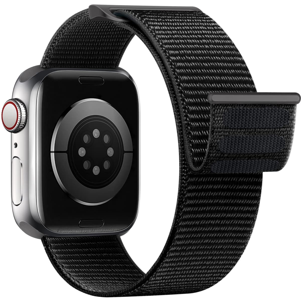 Yoohoo Nylon Straps Compatible with Apple Watch Straps 44mm 45mm 46mm 49mm 42mm(Series 3/2/1)Women Men,Upgraded Soft Nylon Replacement Bands for iWatch Series 11 10 9 8 7 6 5 4 3 2 1 SE3 Ultra3/Black