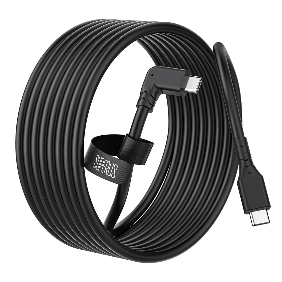 SUPERUS Link Cable para Oculus/Meta Quest 2/Quest 1, 3M USB C a USB C,Cable de Transferencia de Datos y Carga de Alta, Accesorios para Auricular VR para Juegos PC/Steam VR