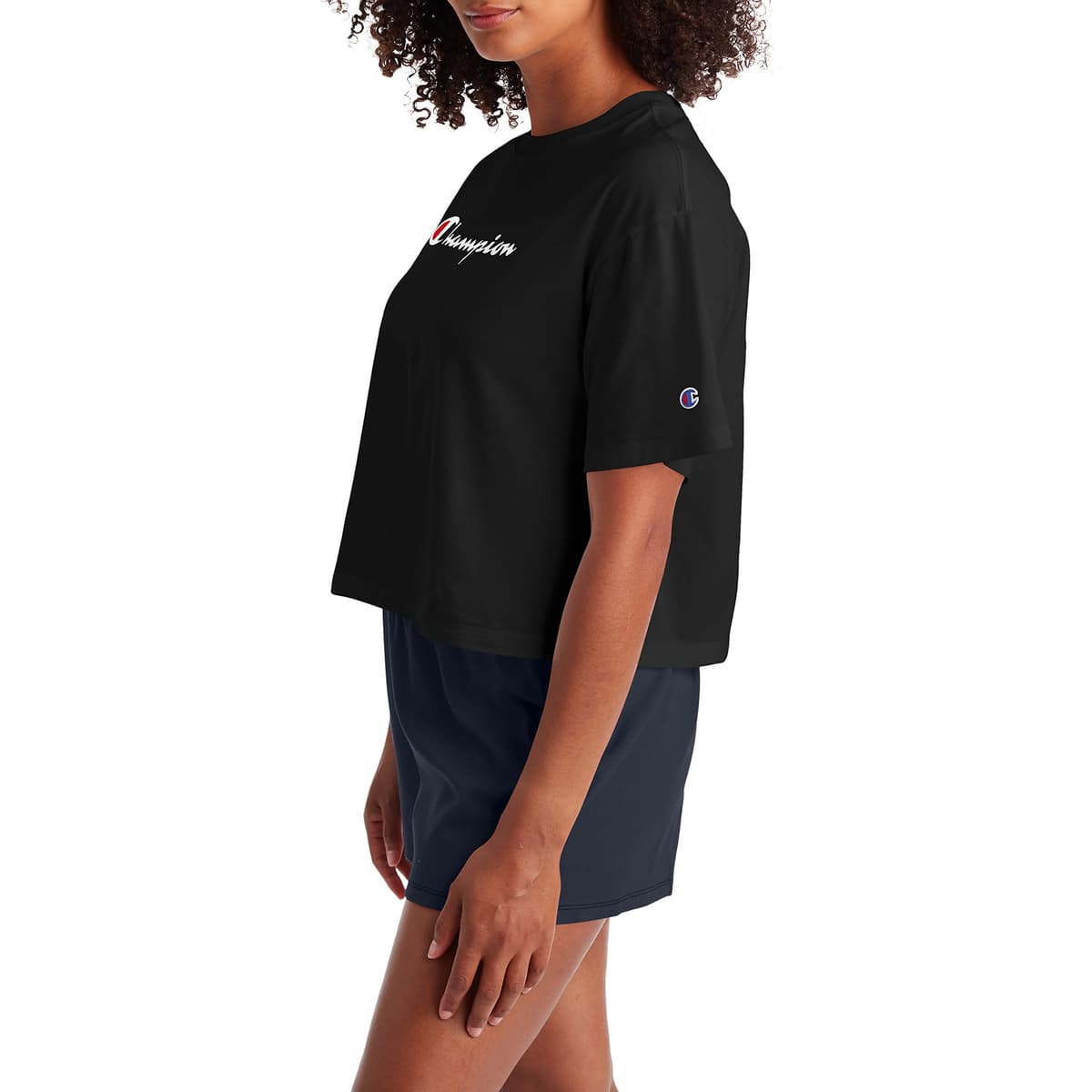 Champion Women's Cropped T-Shirt, Classic Cropped Tee Shirt for Women,Crop Top T Shirts For Women — view 4