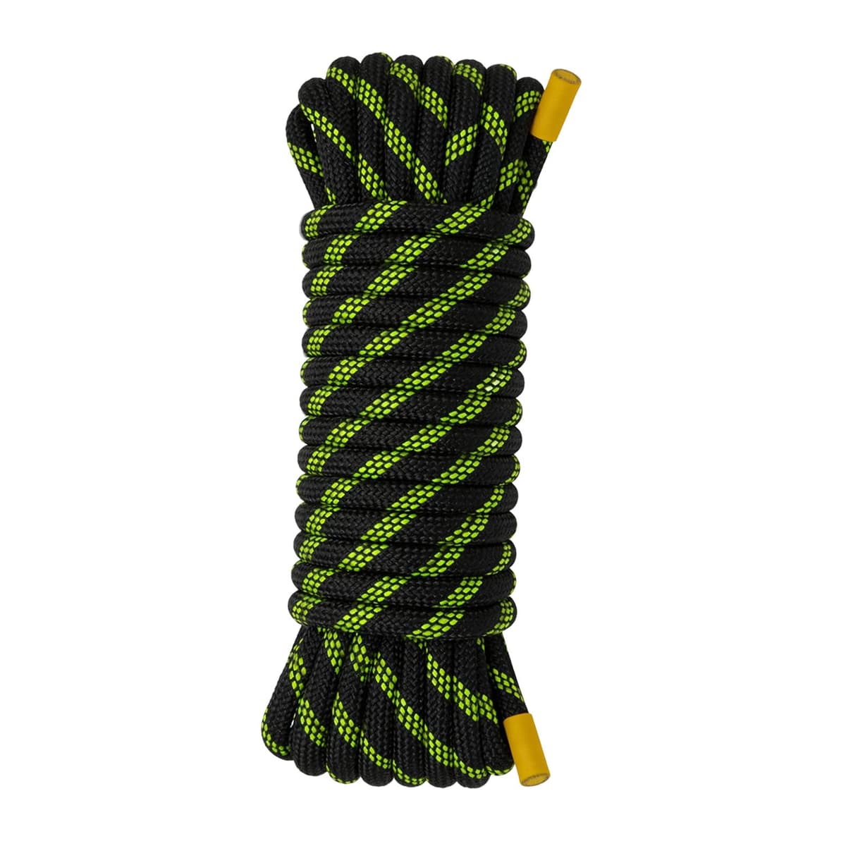Cuerda de Escalada 10mm Cuerda Estática de 20m para Rescate de Alturas Cuerda de Paracaídas Senderismo Exterior Montañismo Deporte Camping Alta UIAA Fluorescente Negro
