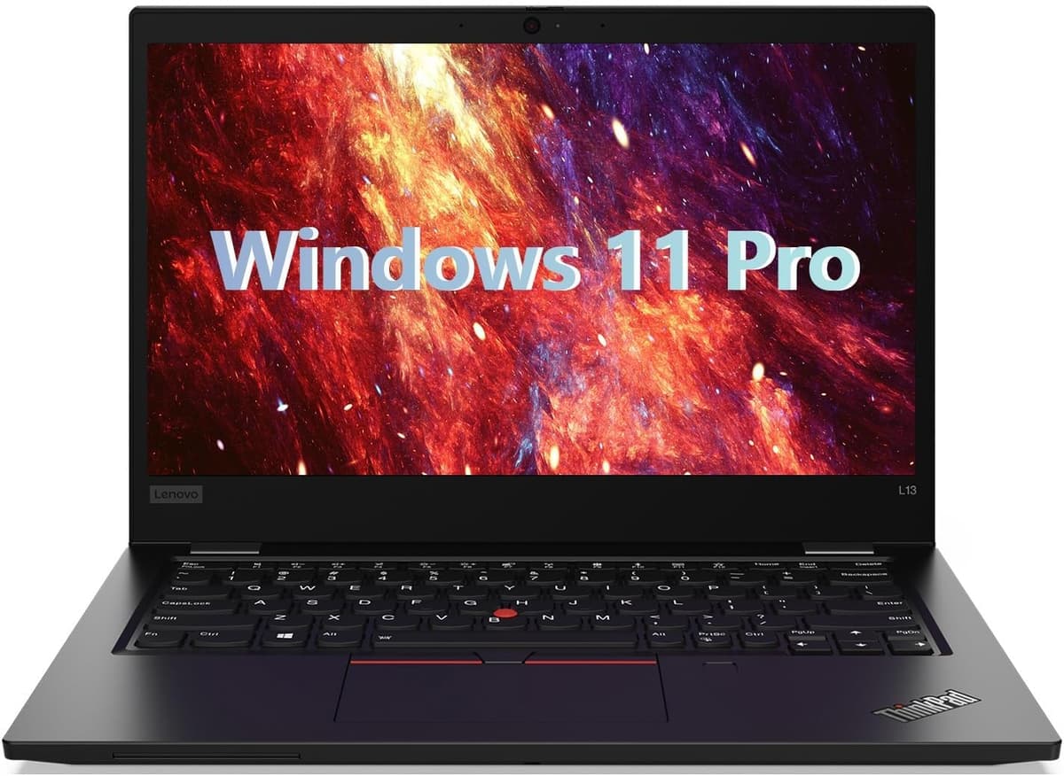 Lenovo Thinkpad L13 Gen 2 Business Laptop, 3,3 Pulgadas, Intel Core i3-1115G4, 4 GB de RAM, SSD de 256 GB, Teclado japonés, Windows 11 Pro (reacondicionado)
