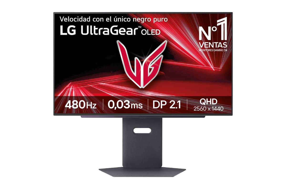 LG 27GX790A-B - Monitor Gaming Ultragear 27", Panel OLED, QHD (2560x1440), 16:9, 480Hz, 0.03ms, G-Sync Compatible, FreeSync Premium Pro, Pivotable, Morado Grisáceo