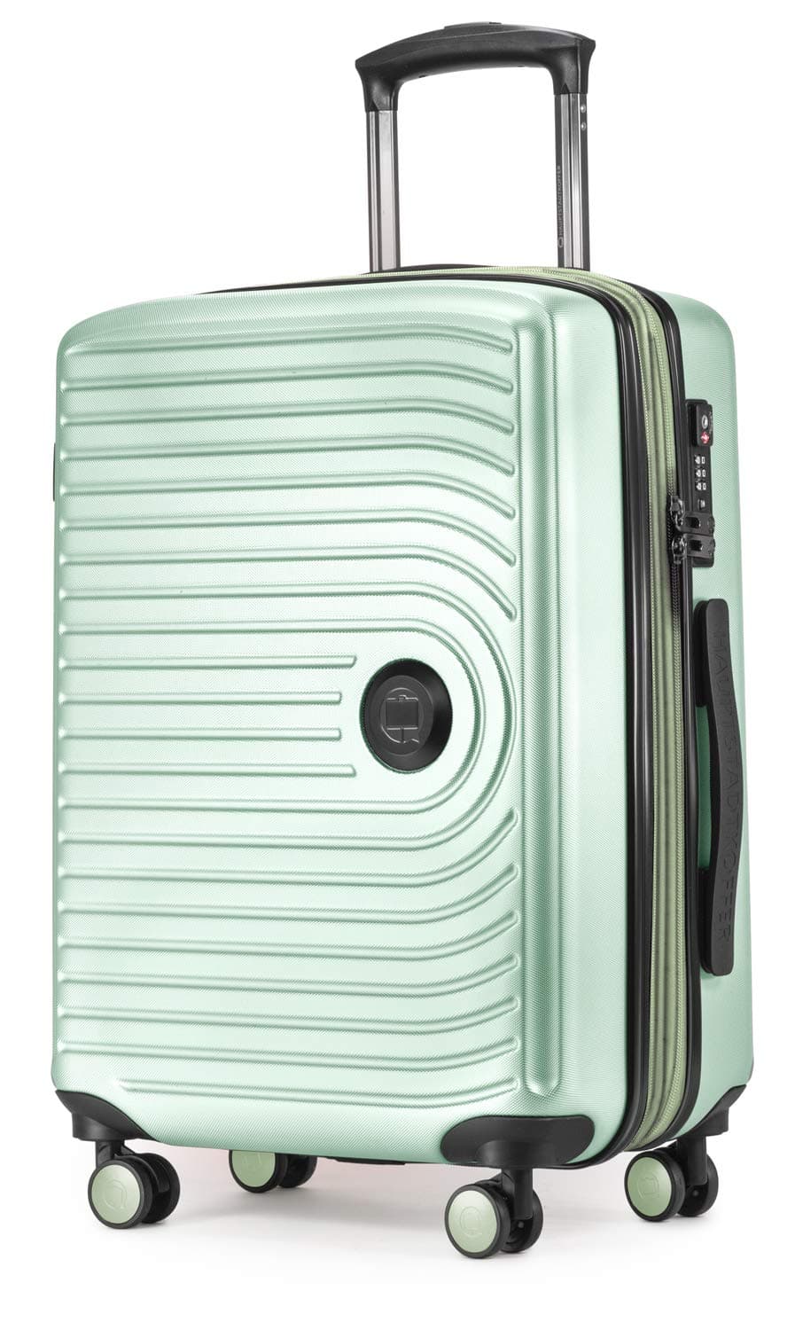 HAUPTSTADTKOFFER Mitte - Equipaje de Mano 55x40x23, TSA, 4 Ruedas, Maleta de Viaje, Rígida, con Ruedas, de Mano, de Cabina, Menta