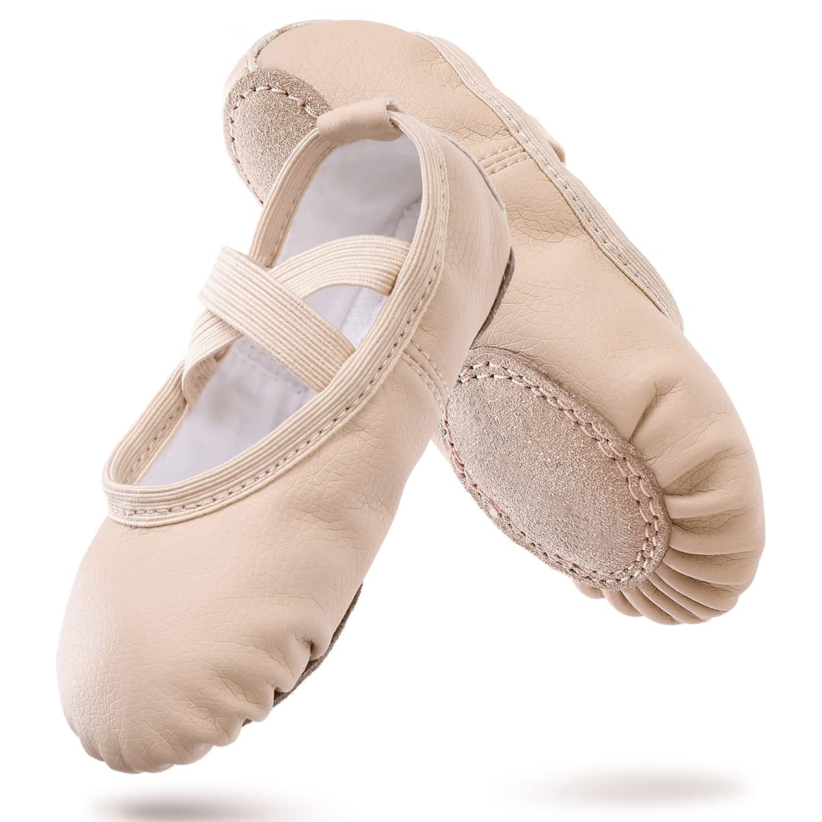 Zapatillas de Ballet Niñas Zapatillas de Baile Gimnasia Suela de Cuero para Niños Adultos Tamaño 20-40