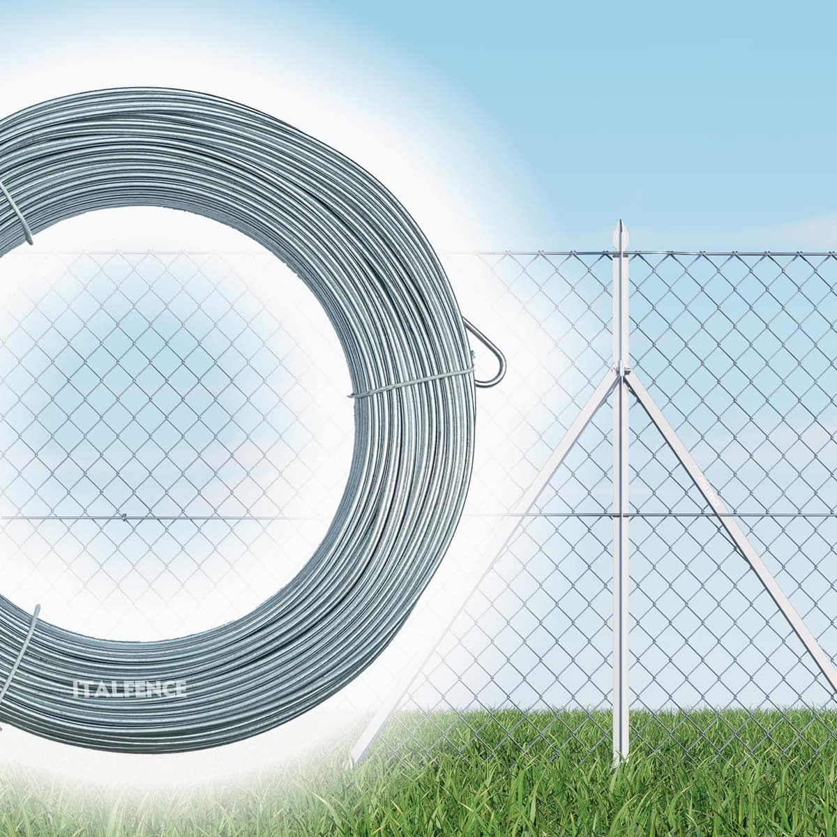 Alambre de hierro galvanizado para cercados, 100 metros (Disponibles varios diámetros) [Ø1,50mm]