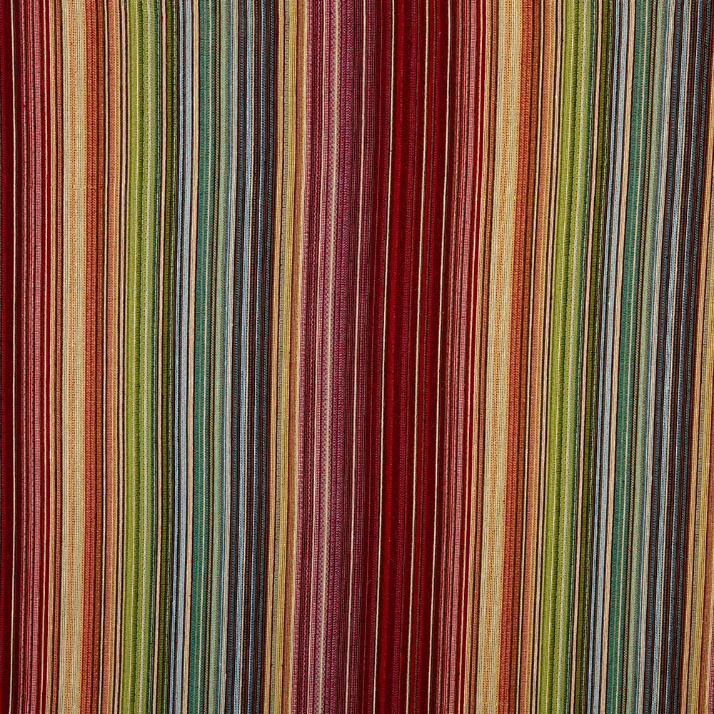 Kt KILOtela - Tela Tapicería, Jacquard Gobelino, Tapizar Sillas, Cojines, Cabecero, Sofá, Resistente al Desgaste, 100 cm Largo x 280 cm Ancho, Rayas, Multicolor ─ 1 metro