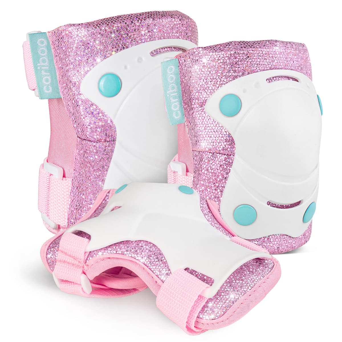 Cariboo Protecciones Patines Niños Equipo De Protección para Bicicleta Patinete Rosa Ballerina
