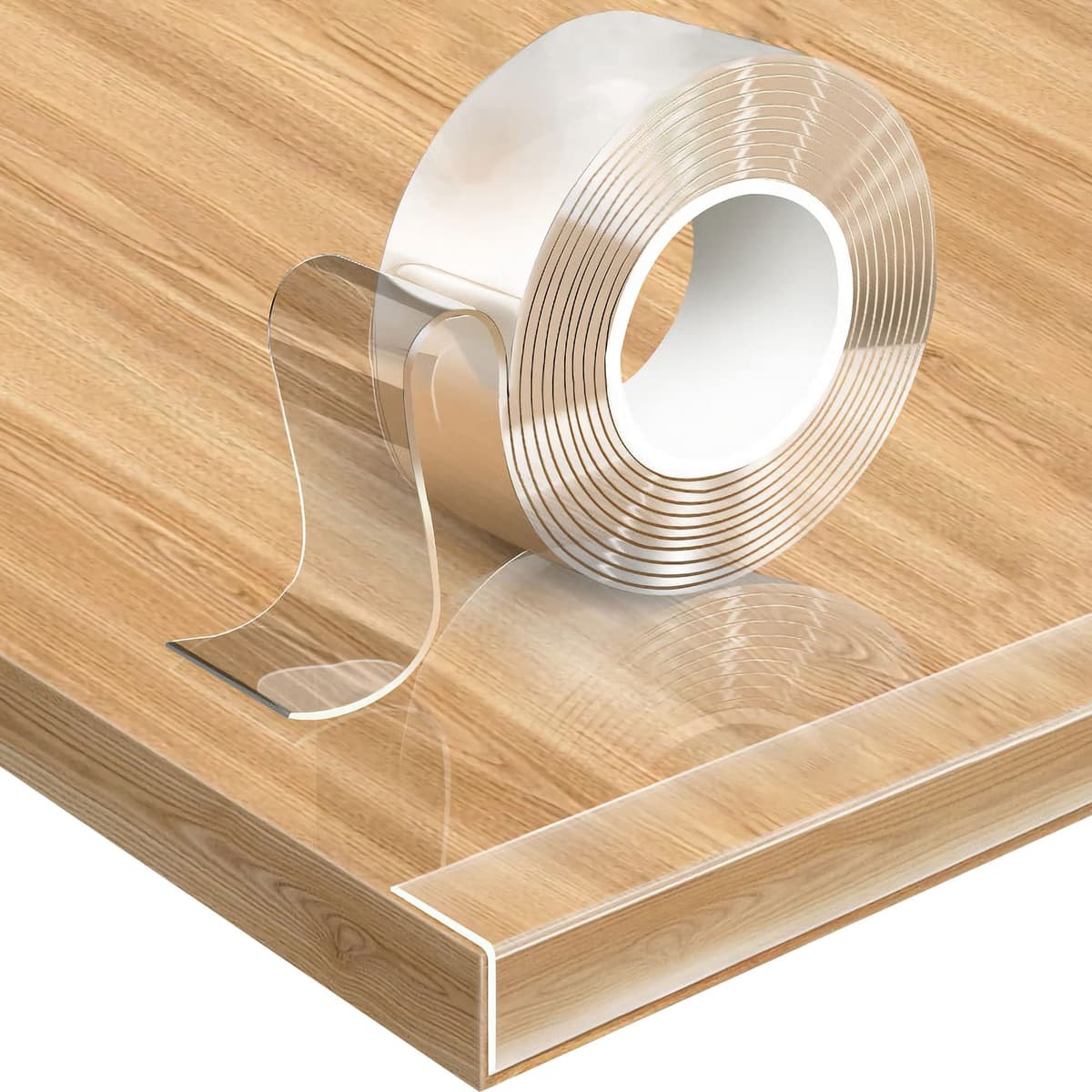 Loiion Protectores Esquinas Bebes Transparente, 3m Pre-Adhesivo Extra Fuerte Cinta Nano Tape, Multifuncional Protectores para Esquinas y Bordes, Protección para los Bordes y Esquinas (5cm Ancho)