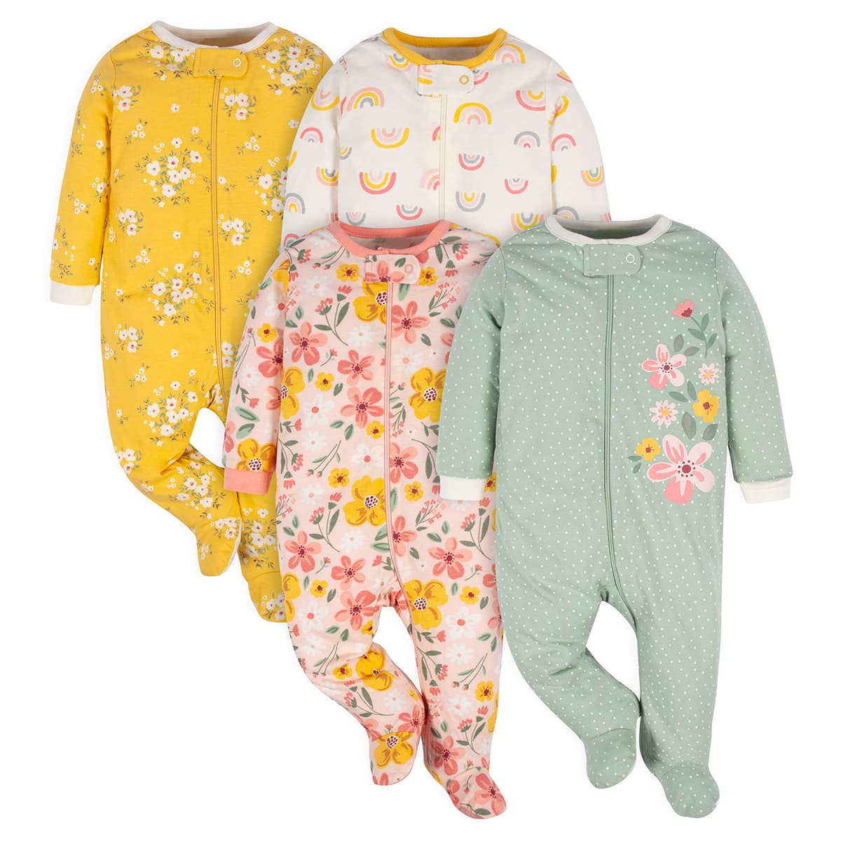 Gerber Paquete de 4 Pies Sleep 'N Play Duermen para bebés y niños pequeños Bebé-Niños
