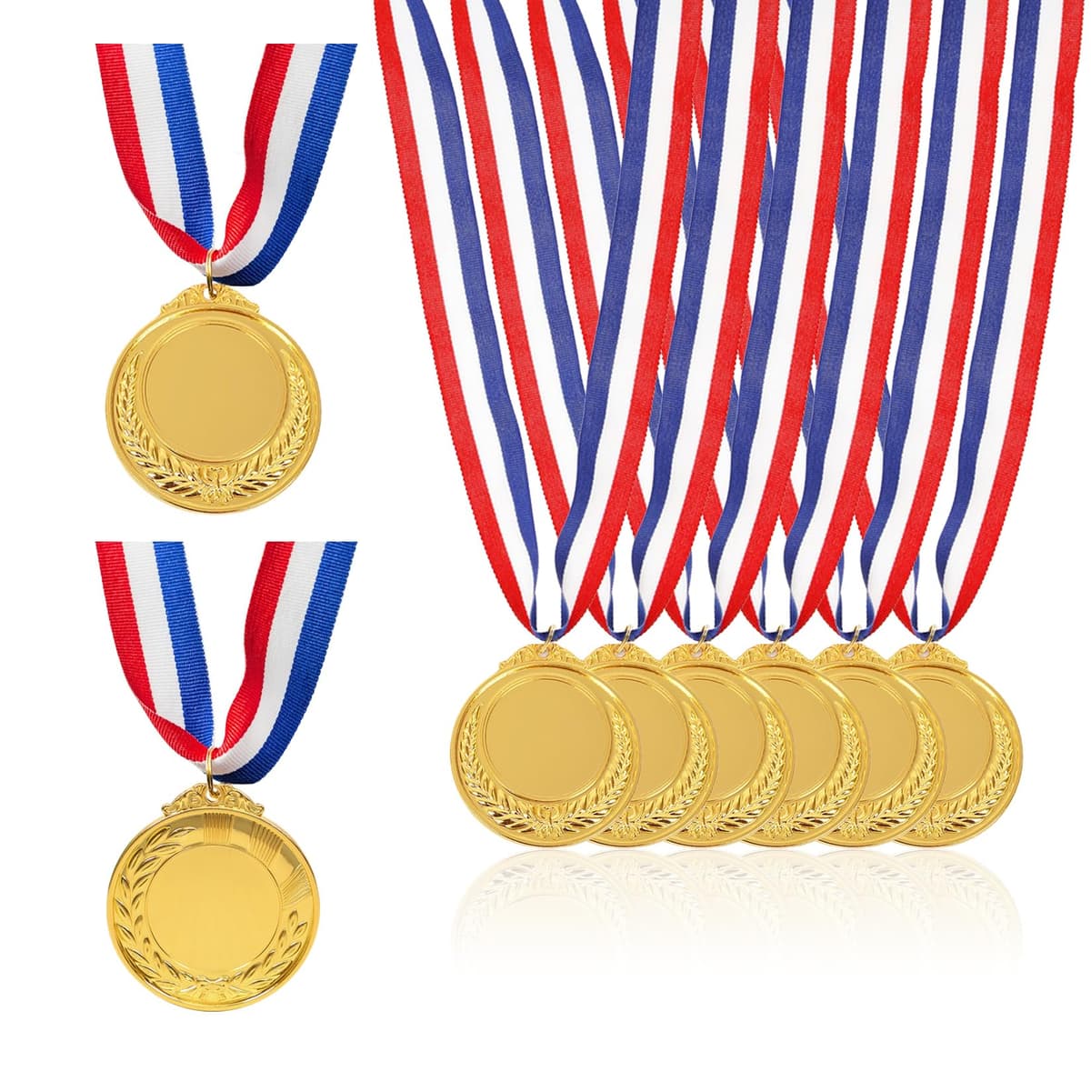 10 Piezas Medallas de Metal para Niños - Oro para Ganadores en Concursos Deportivos, Fiesta, Ortografía y Abejas - Cumpleaños