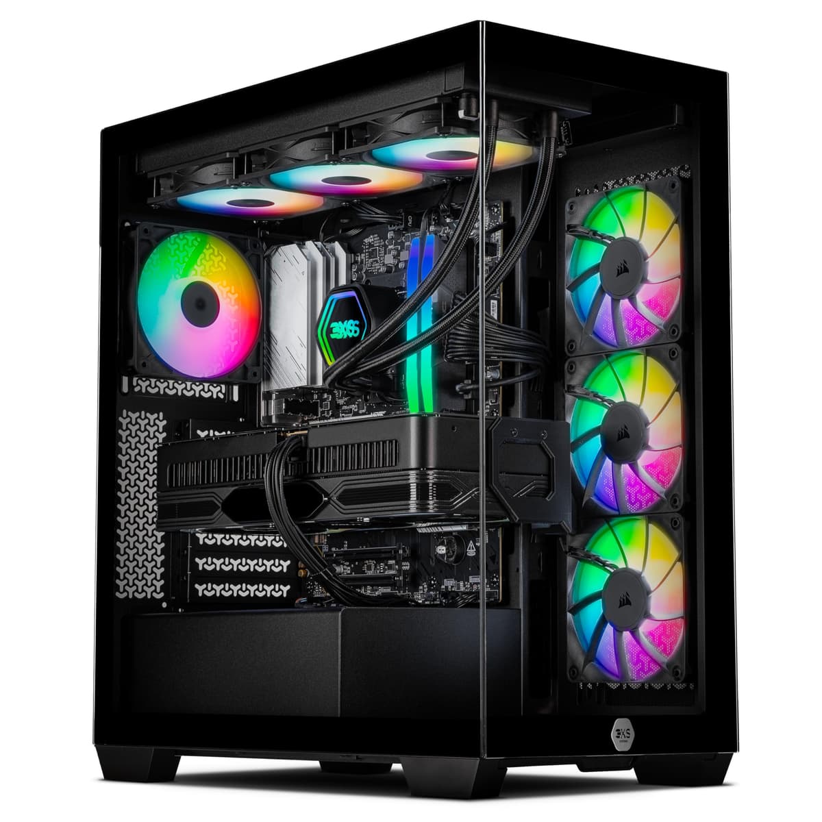 3XS Gaming PC | Vindicta RX 9070 XT | AMD Ryzen 7 9800X3D | 32GB DDR5 6000MHz RAM | 2TB NVMe M.2 SSD | WiFi | 850W PSU | 360mm Liquid Cooler | AI Ready | Windows 11