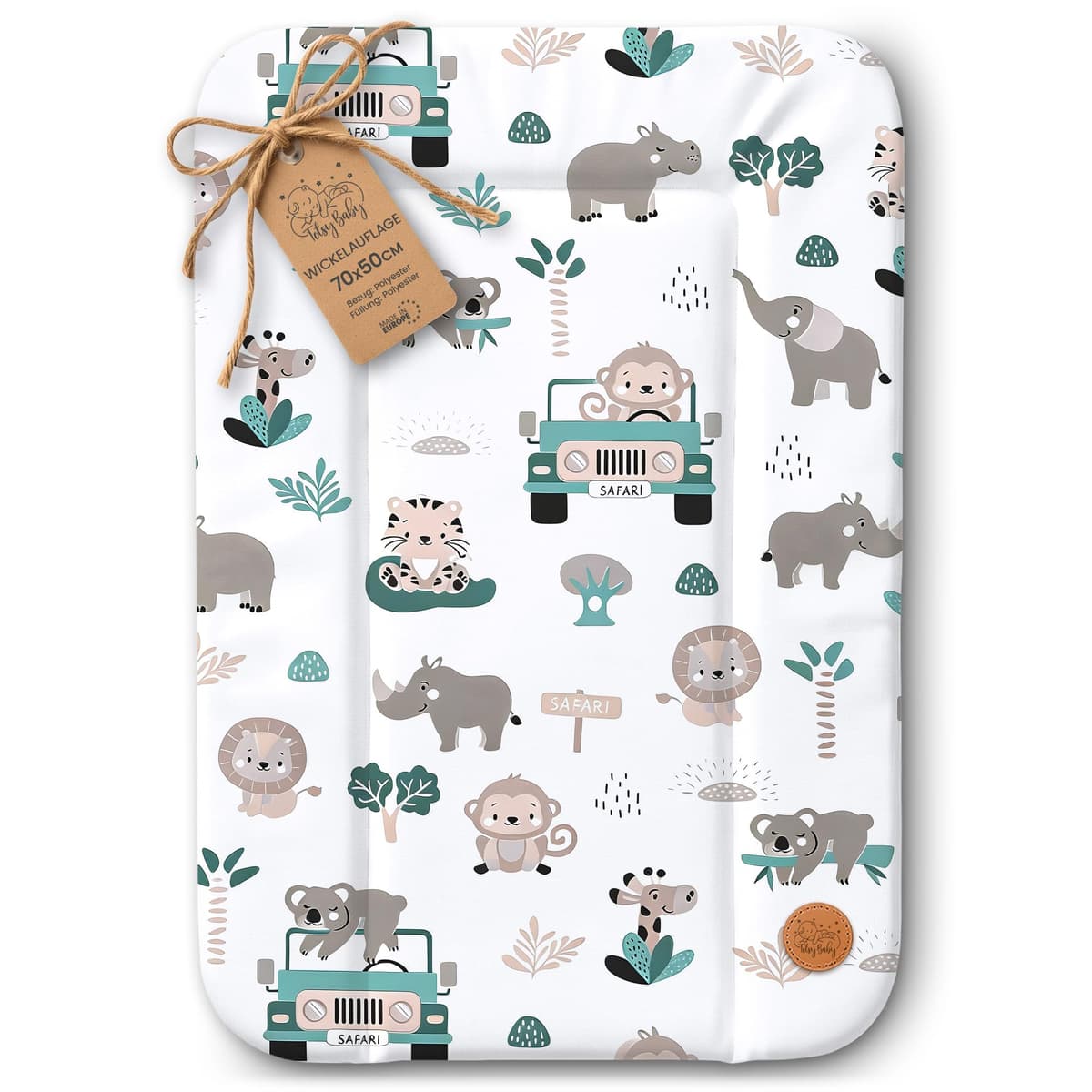 Cambiador bebe 70x50 cm - colchon impermeable portátil para comoda o lavadora cojin muda cómoda trocador fraldas colchón colchoneta fácil de limpiar Oeko-Tex África