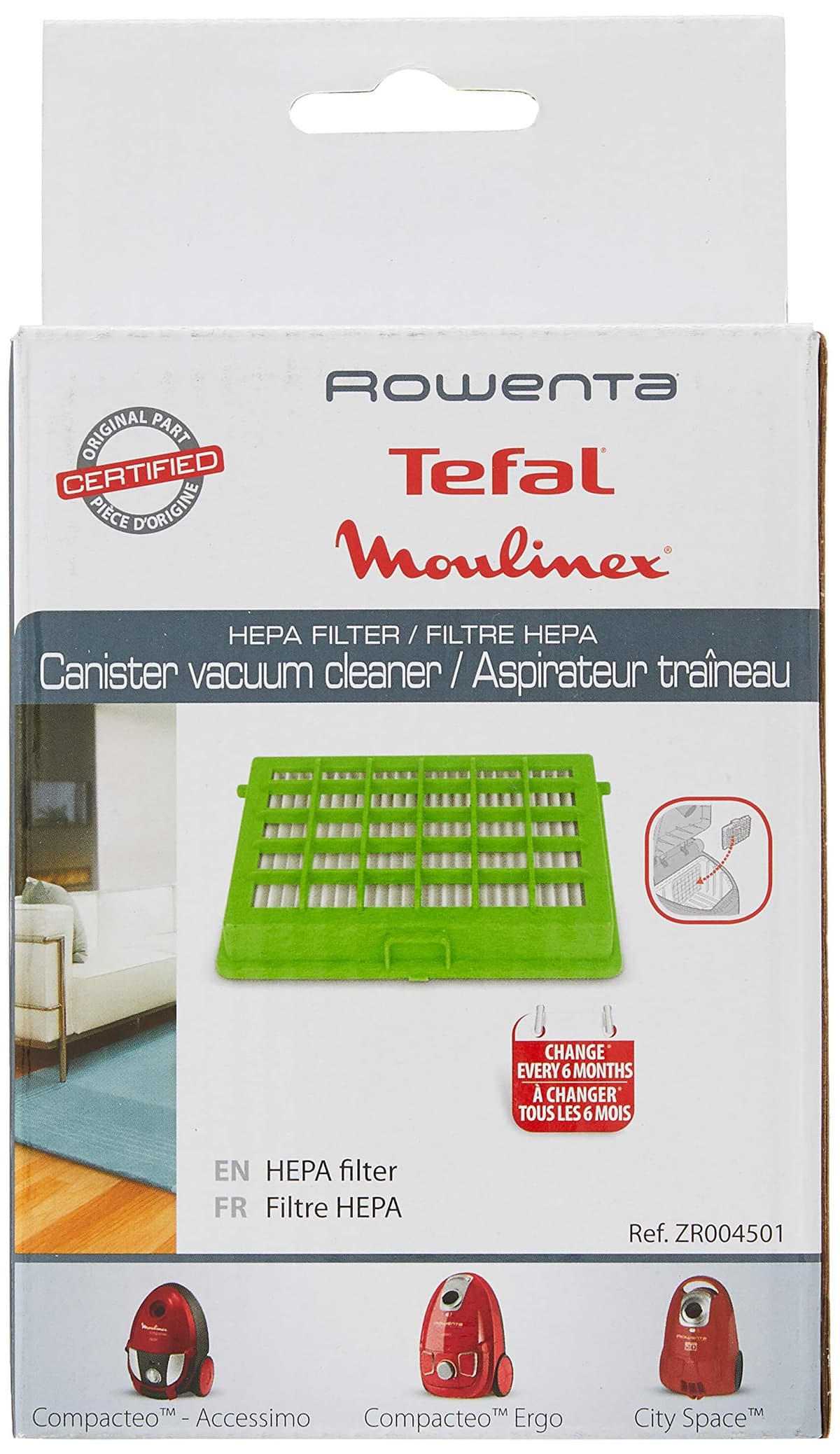Rowenta HEPA Filter - Accesorio para aspiradora (Verde)
