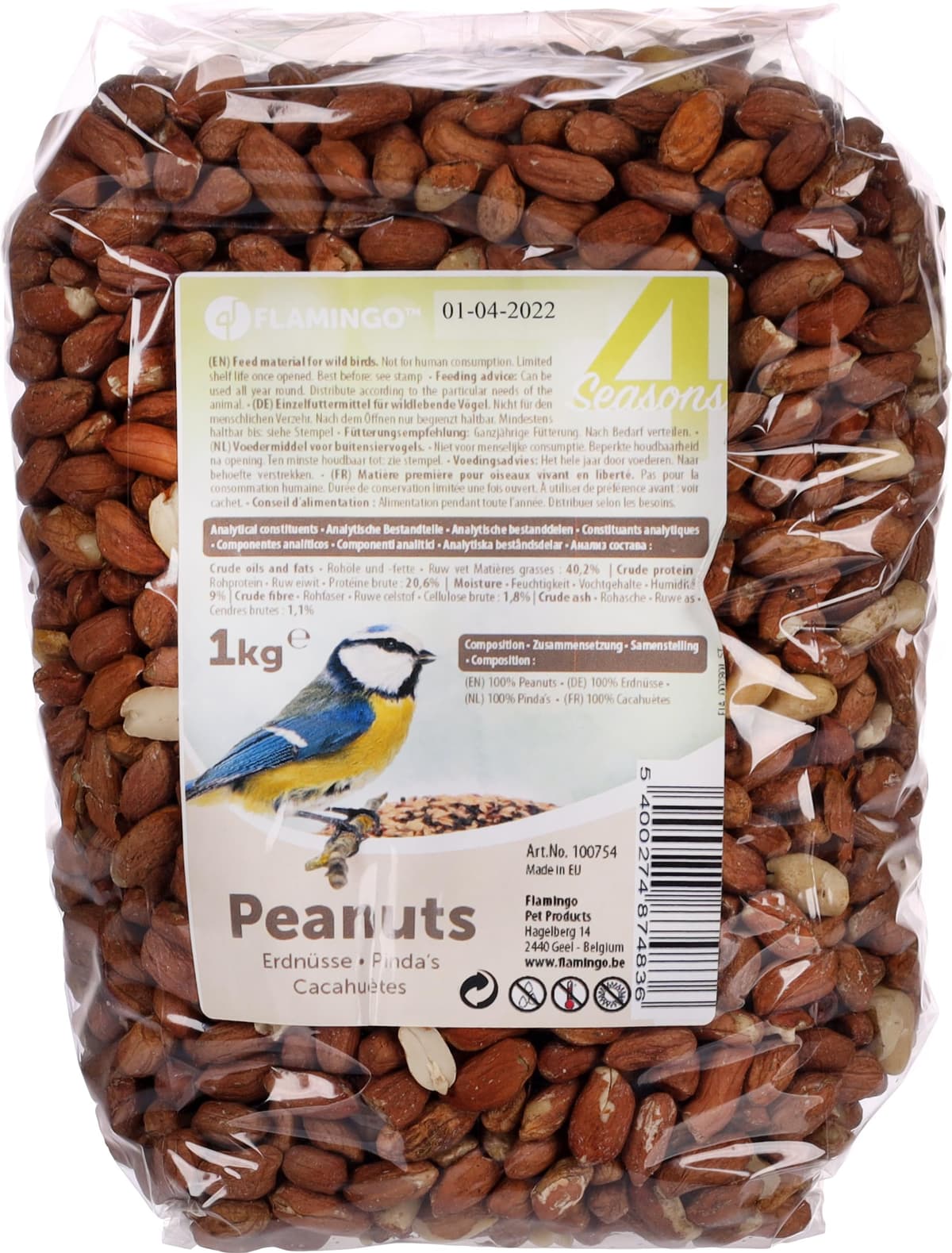 Semillas para Pájaros – Cacahuetes Pelados 1kg comedero pájaros Exterior