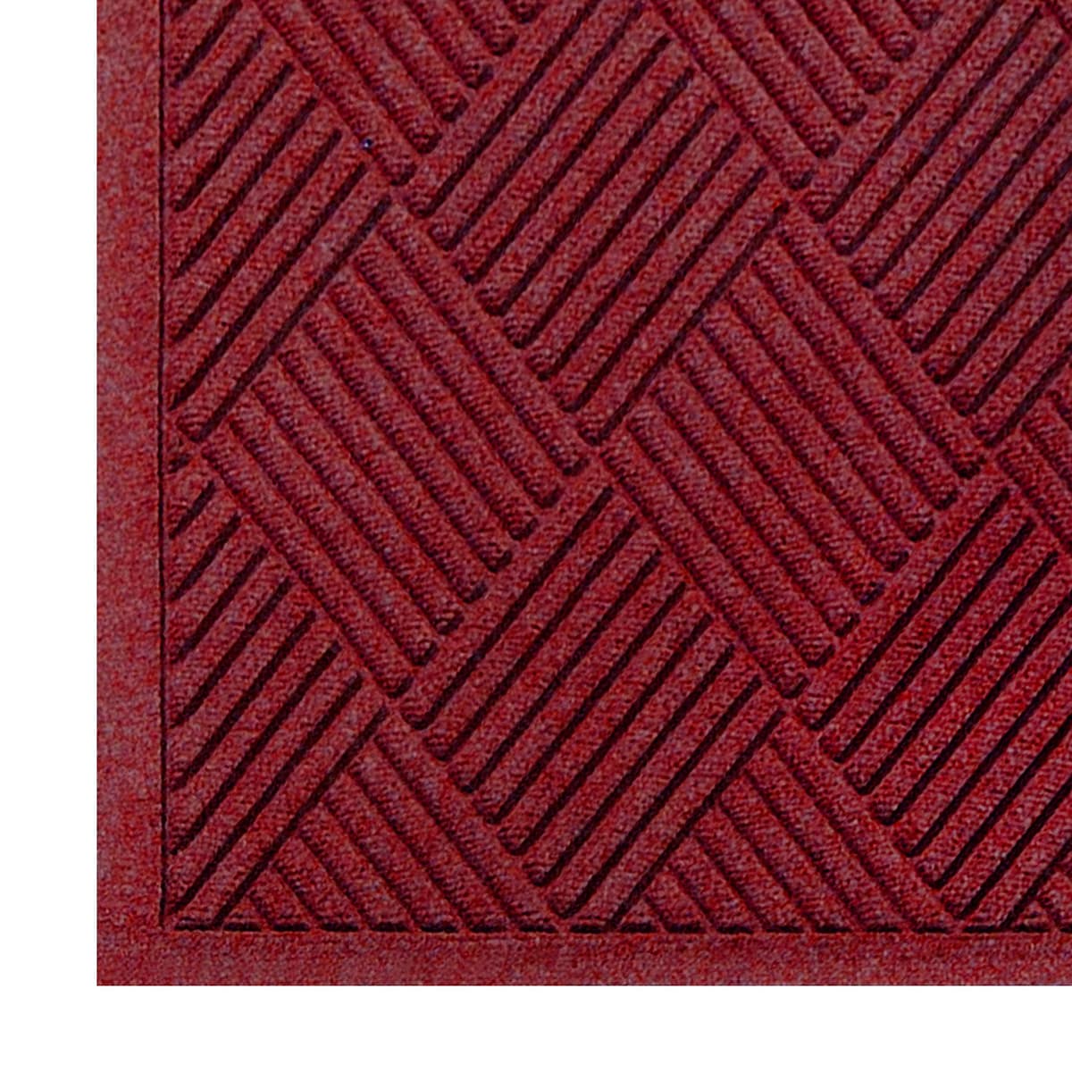 M+A Matting - 221580034 WaterHog Fashion Diamond-Pattern Commercial Grade Entrance Mat, Indoor/Outdoor Medium Brown Floor Mat 4' Length x 3' Width, Bluestone by — view 4