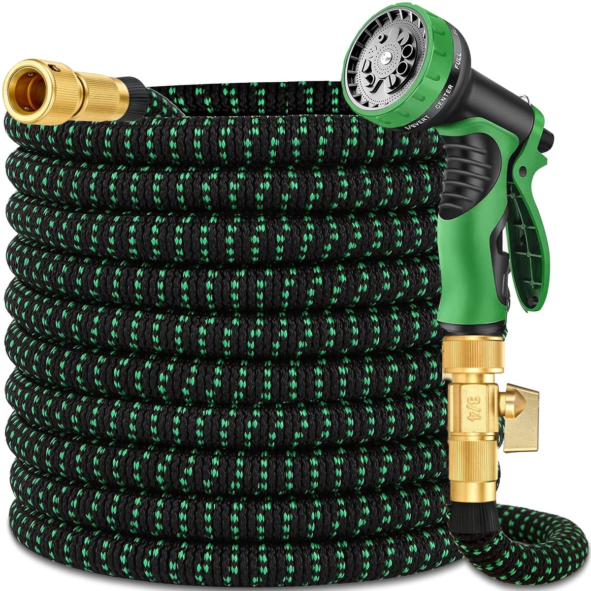 Expanding Garden Hose 100 ft - Expandable Garden Hose Leak-Proof with 4 -Layer Latex Core - 2026 Version/New Patented,Lightweight, Durable, No-Kink Flexible Retractable Water Hose