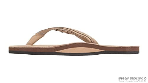 Rainbow Sandals Women's Flirty Braidy, Sierra Brown, Ladies 10/9.5-10.5