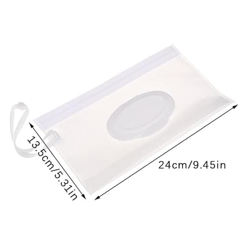 Baby Wipe Case Travel Holder Keeps Wipes Moist Set of Wet Wipes Holders Travel Wipes Case Cases Portable Travel On The Go Refillable Dispenser Container Waterproof Wipe Container with Sealed Zippe