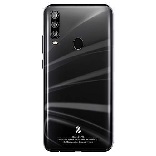 BLU G9 Pro -6.3” Full HD Smartphone with Triple Main Camera, 128GB+4GB RAM -Black