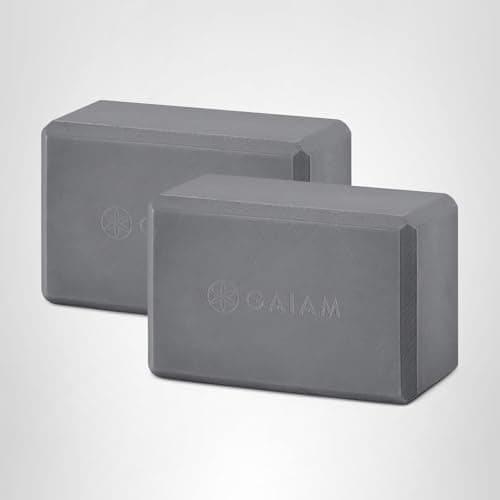 Gaiam Yoga Block - Supportive Latex-Free Eva Foam - Soft Non-Slip Surface with Beveled Edges for Yoga, Pilates, Meditation - Yoga Accessories for Stability, Balance, Deepen Stretches