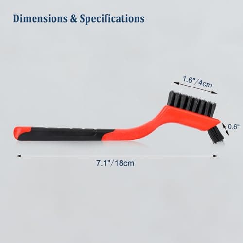 Karosom 6pcs Nylon Brushes for Cleaning, Small Cleaning Brushes for Tight Spaces, Car Detailing Brush Set for Cleaning Dust in Holes