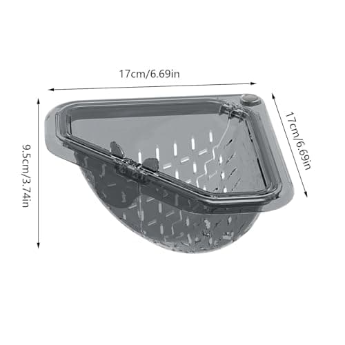 Magnetic Sink Strainer Basket, Triangle Sink Drainer Basket for Food Strainer or Storage Rack