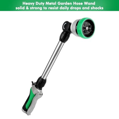 RESTMO Heavy Duty Metal Hose Wand, Watering Wand for Garden Hose