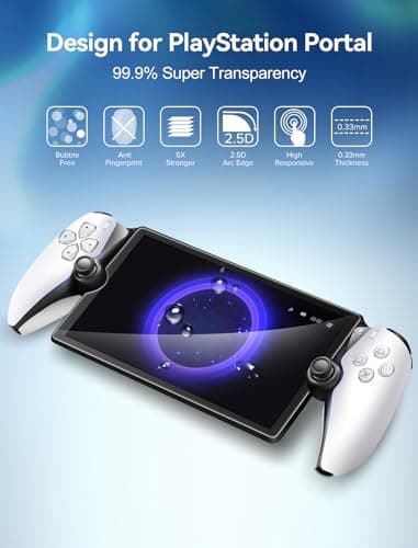 ivoler 2-Pack Screen Protector Tempered Glass for PlayStation Portal Remote Player 8 inch 2023, Transparent HD Clear Anti-Scratch Screen Protector for PlayStation PS Portal Remote Player 8.0''