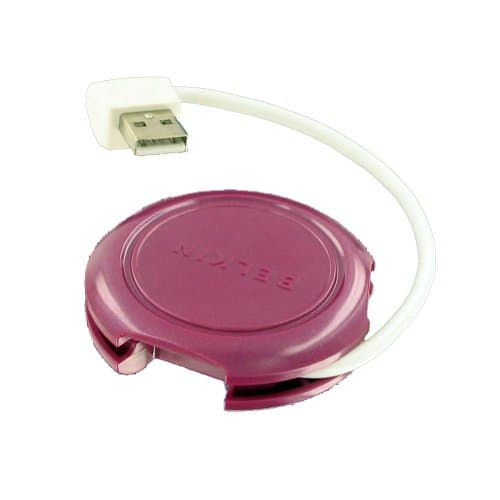 4-Port Compact Travel Hub Plum