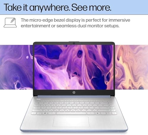 HP Ultrabook 14 Laptop Computer Business Study & Home 2026, MS Office for The Web + Win11 Home, Quad-Core Intel CPU, 4GB, 128GB SSD, WiFi 6