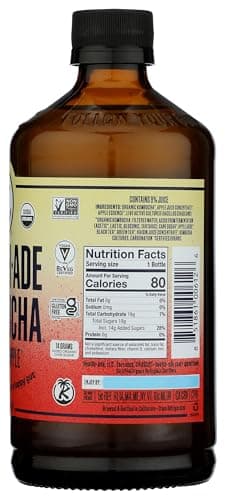 Health Ade, Kombucha Apple Pink Lady 16Fz Organic, 16 Fl Oz