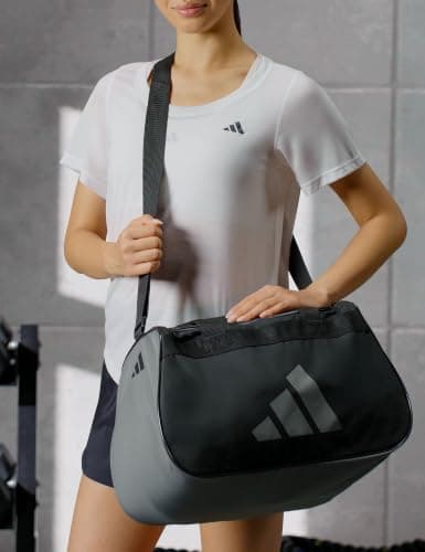 adidas Power Gym Bag – Lightweight Small Duffel, Black/Grey Four, OSFA