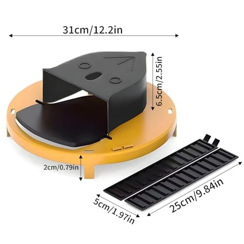 Mouse Trap Bucket Flip Lid,Auto Reset,5 Gallon Bucket Compatible,Humane Automatic Mouse Trap with Flip Slide Lid Reusable for Shed/Basement/Outdoor