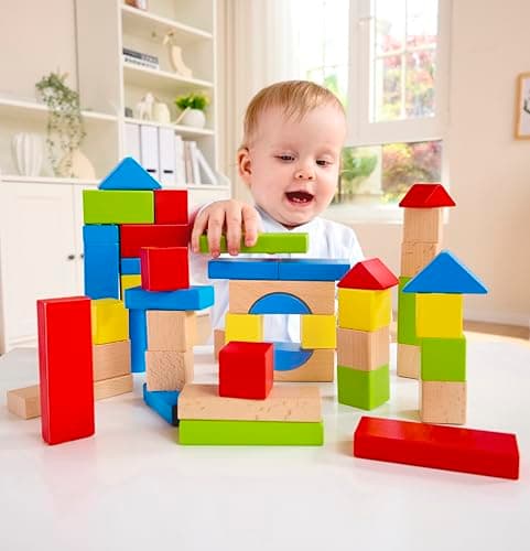 Hape - Early Explorer - Maple Wood Building Blocks